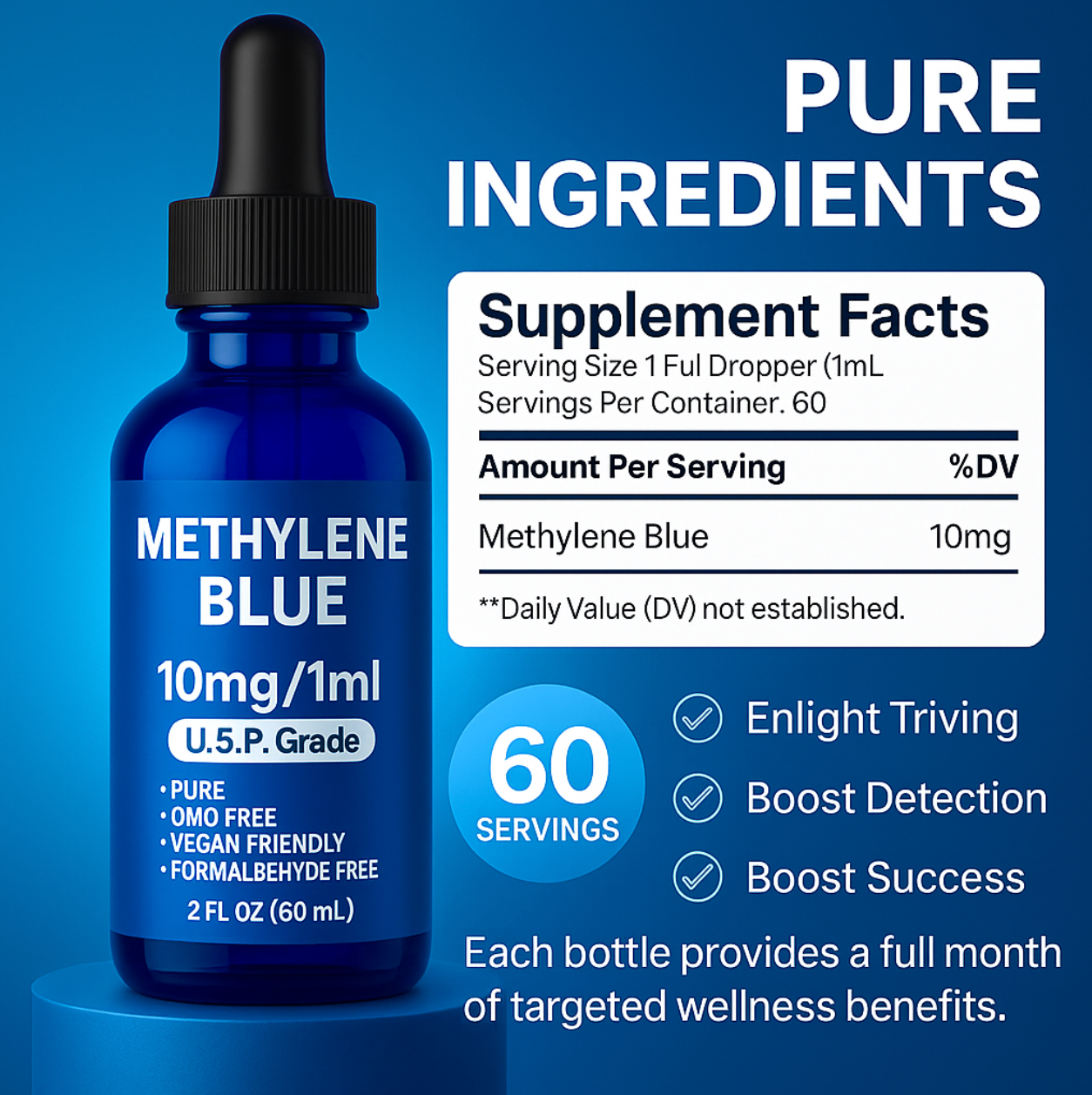 Methylene Blue 1% - Liquid Drops